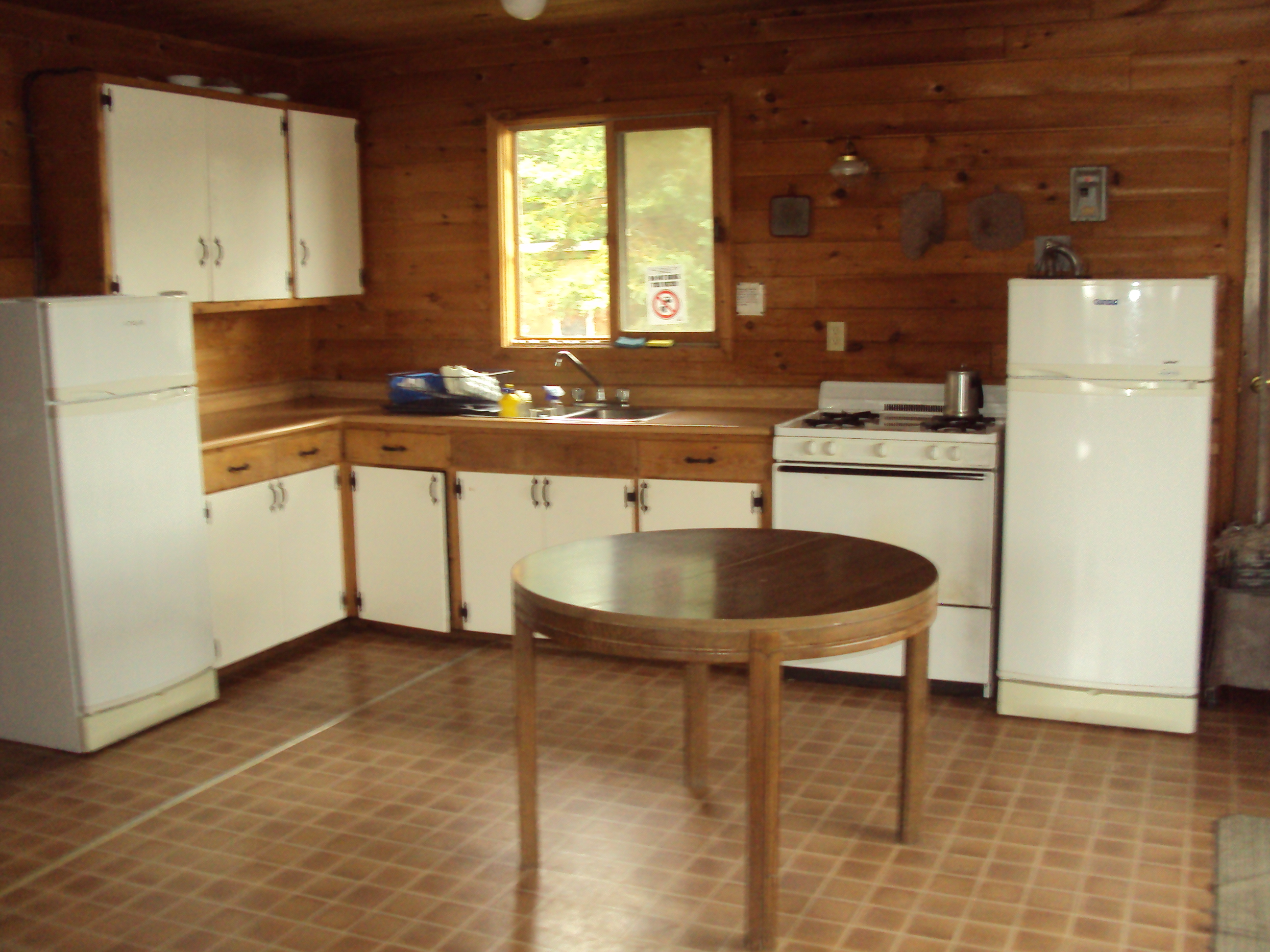 Brown Bear lake outpost kitchen
